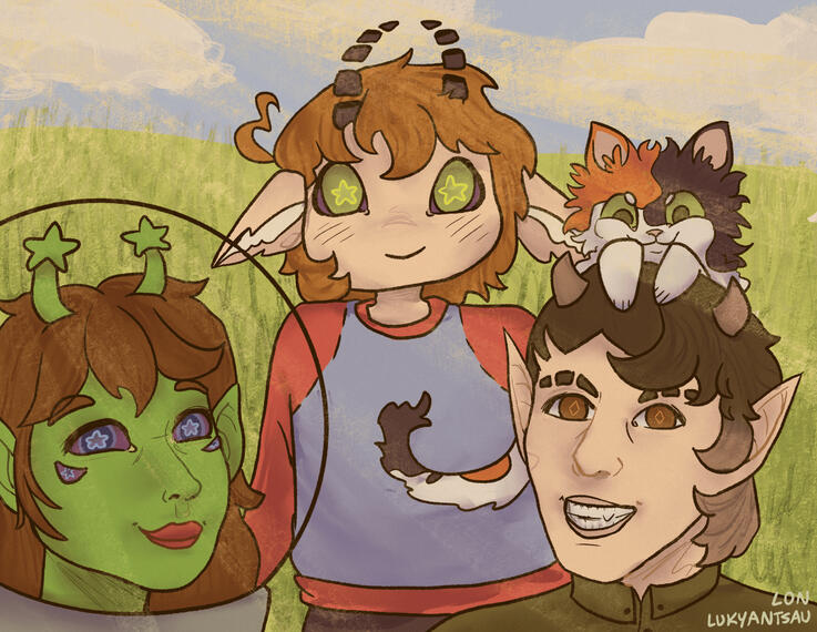 Some Dudes Chillin in a Field